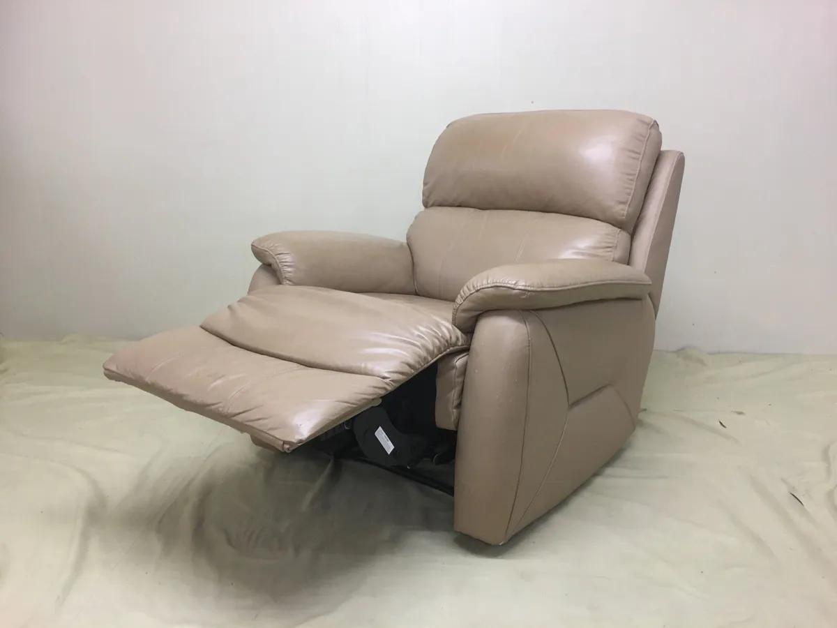 Leather Reclining Armchair - Image 1