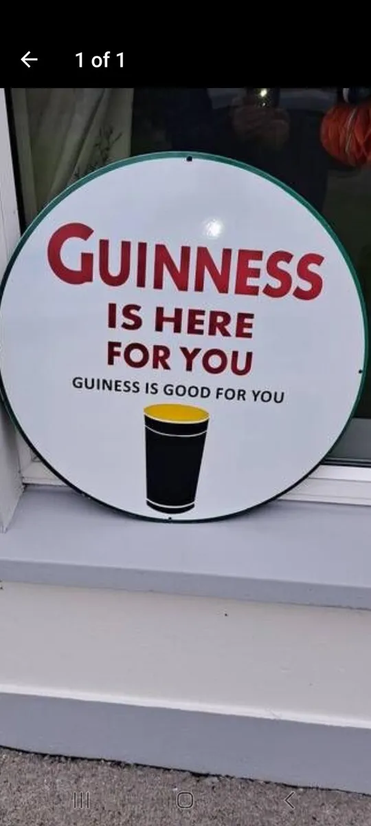 Guinness  enamel  sign - Image 1