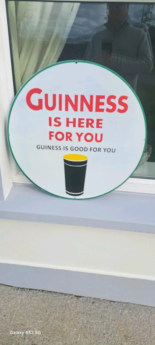 Guinness  enamel  sign - Image 2