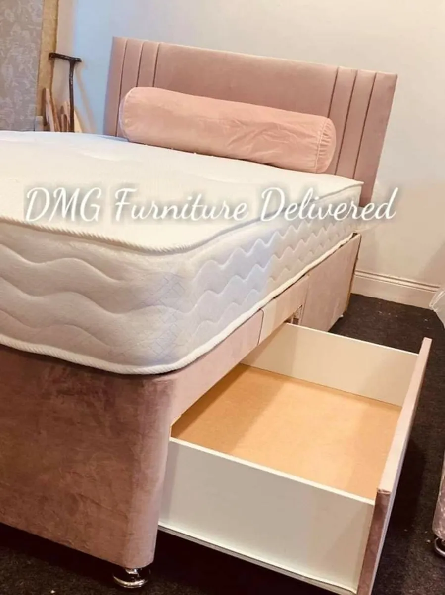 New Divan Beds With Mattresses And Headboard - Image 1