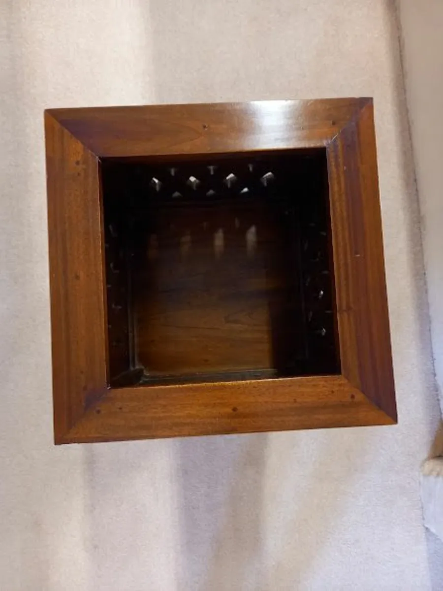 Solid Mahogany planter stand - Image 2