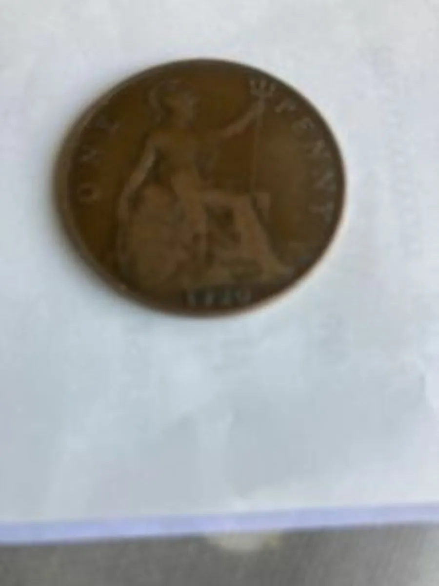 Old coin - 1920 British Penny