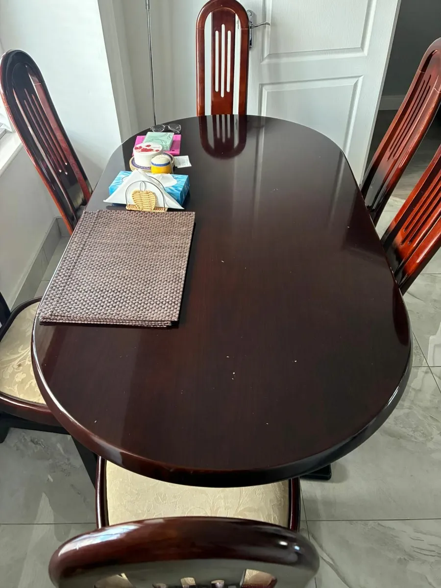 Dinning Table with 6 Chairs - Image 4