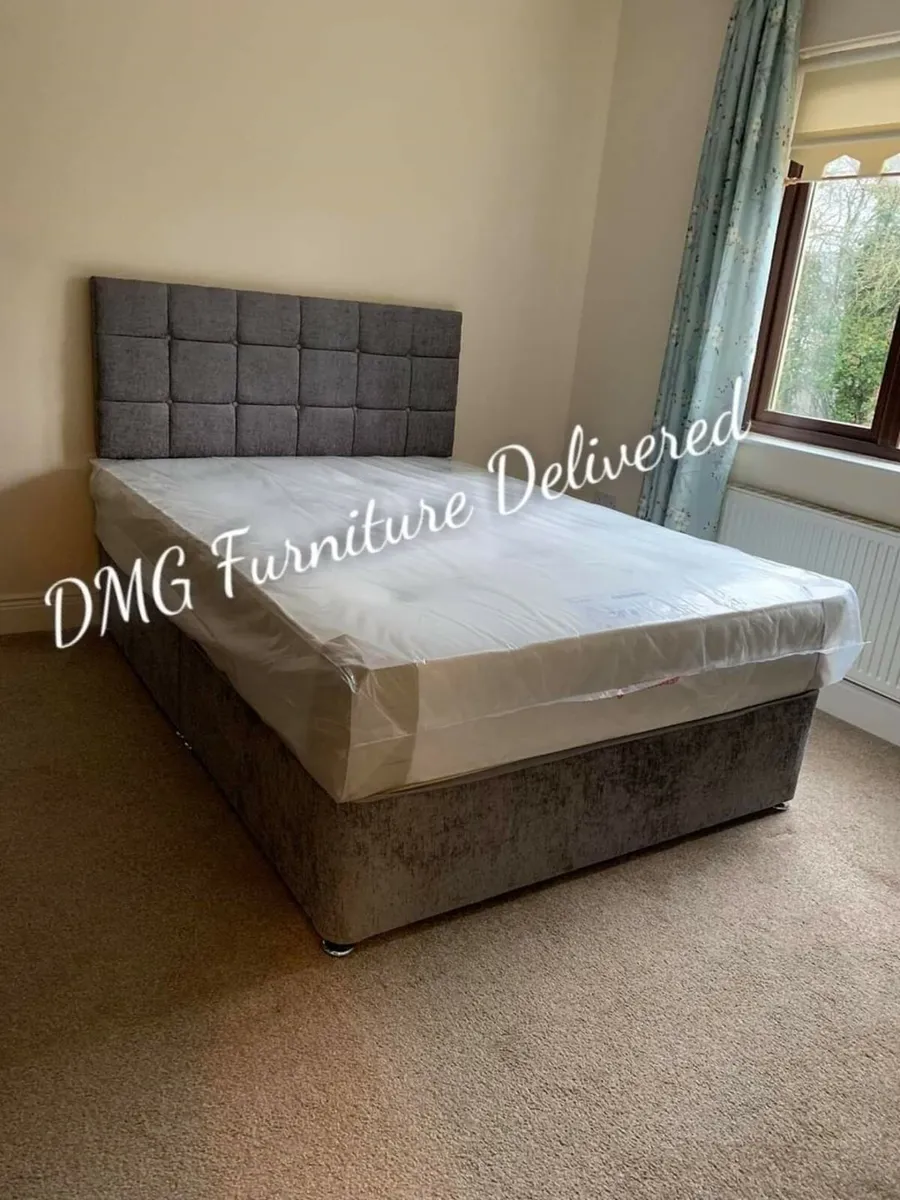 New Divan Beds With Mattresses And Headboard - Image 1
