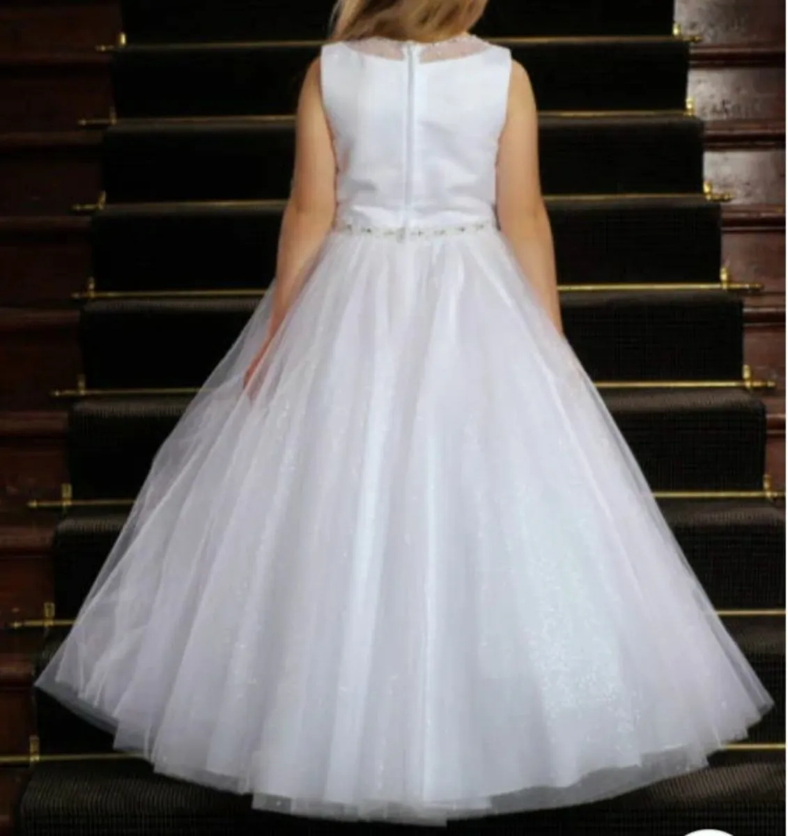 Communion Dress, Shoes, Veil, Gloves, Socks,Bag - Image 2