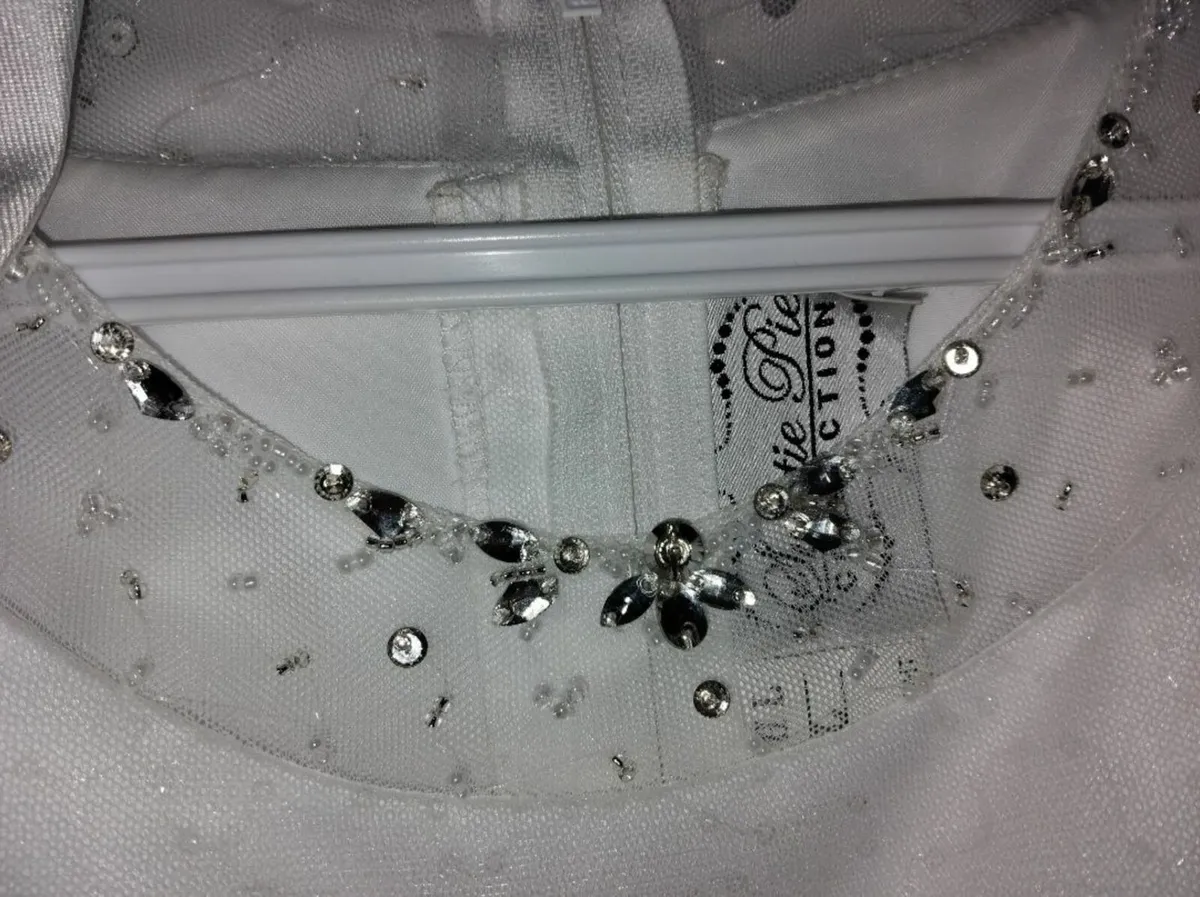 Communion Dress, Shoes, Veil, Gloves, Socks,Bag - Image 3