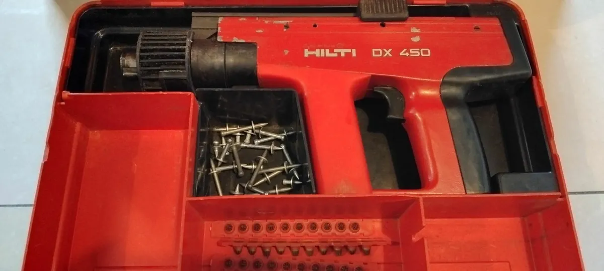 Hilti DX450 Powder Actuated Nail Gun "Serviced" - Image 1