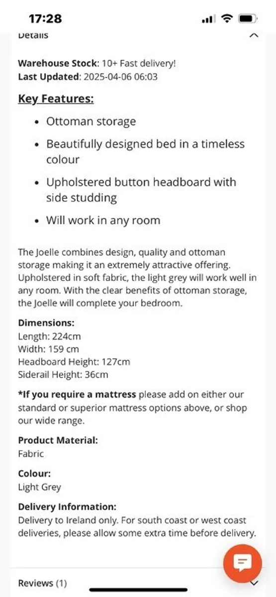 Double Bed Frame - Image 1