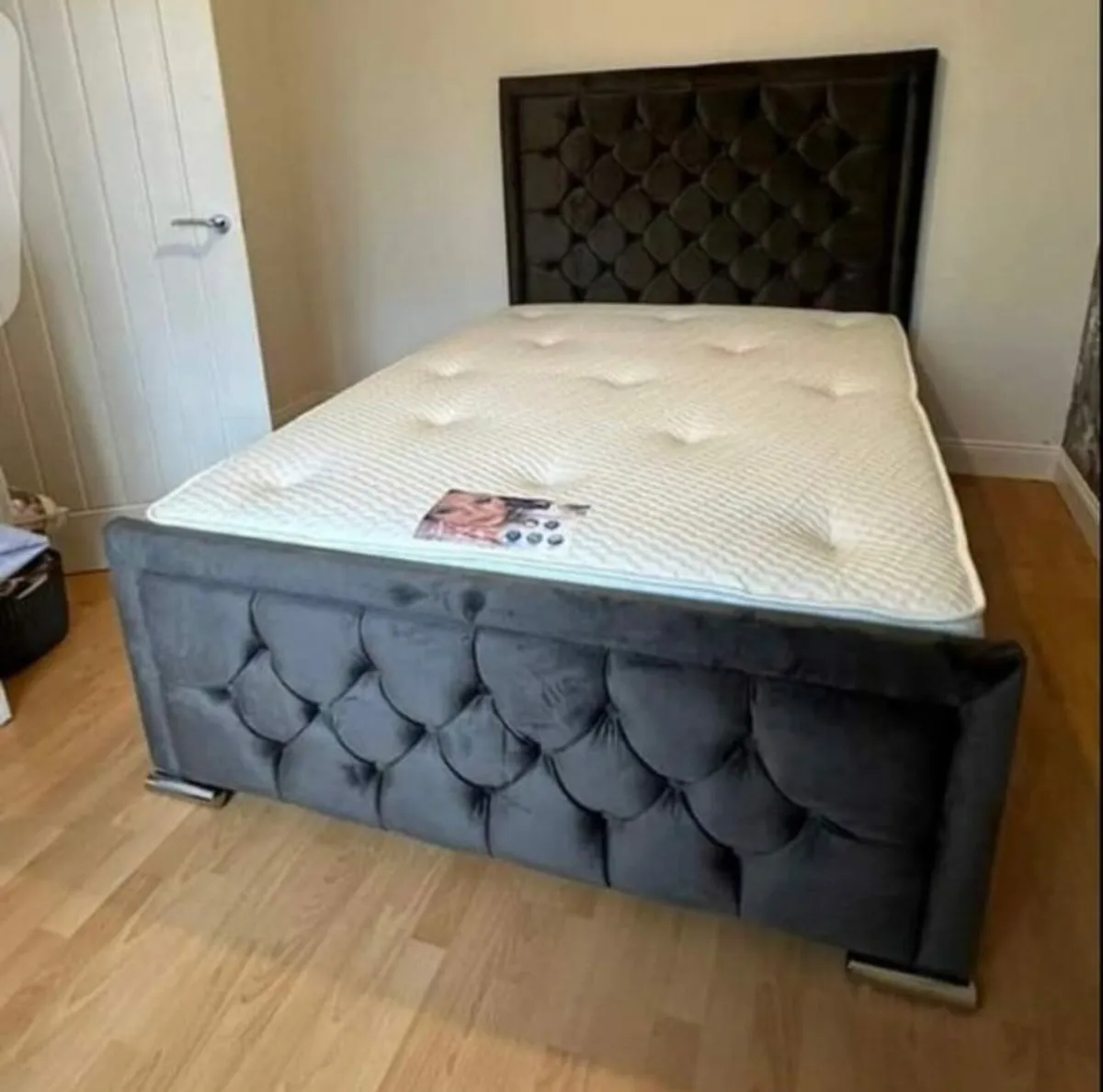 Double Monaco bed frame with Mattress included - Image 4