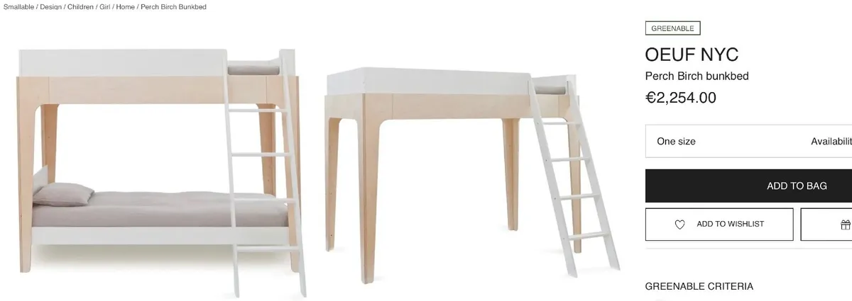 Oeuf NYC perch bunk bed - Image 2