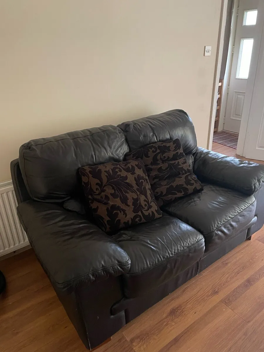 Two Seater Leather Couch