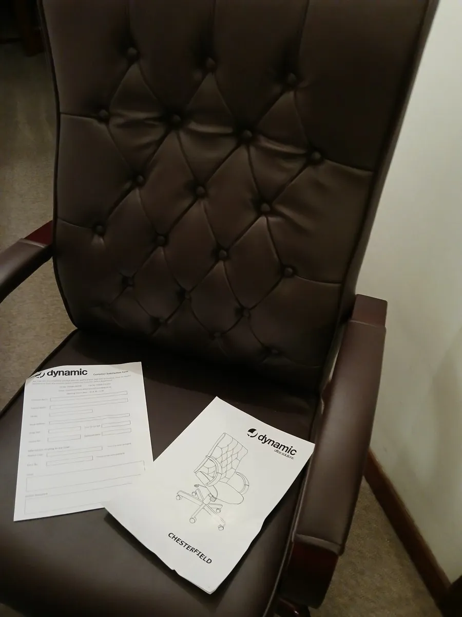 Office chairs ...new....lot of (4)..chesterfeild - Image 2