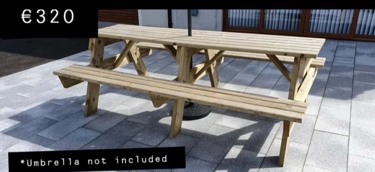 Brand New 5ft Picnic Table - Image 2