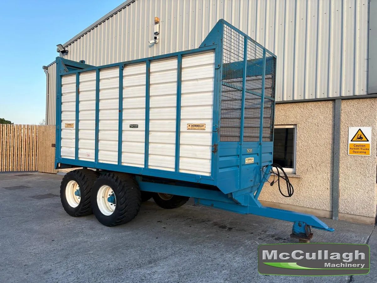 Used Donnelly 14ft x 7ft 6 Silage Trailer - Image 1