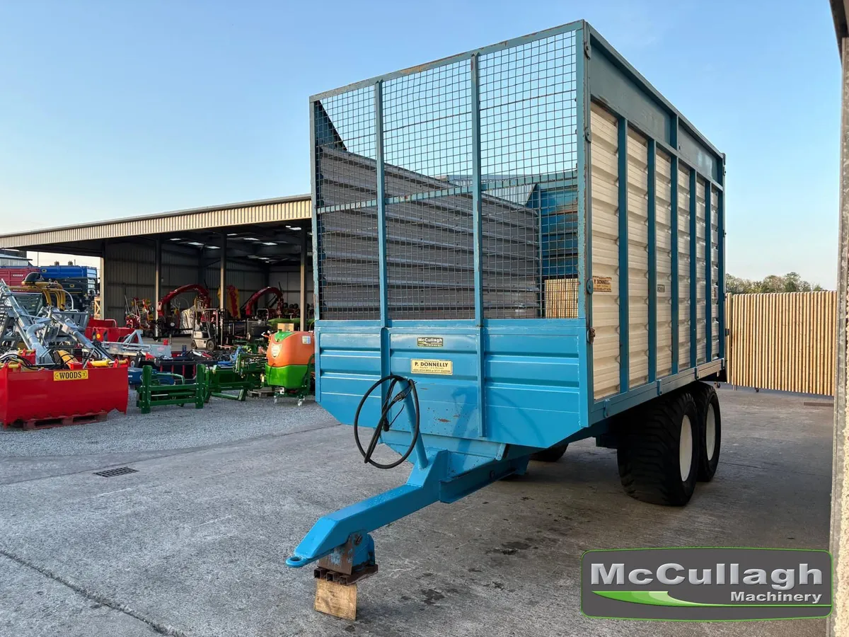 Used Donnelly 14ft x 7ft 6 Silage Trailer - Image 2