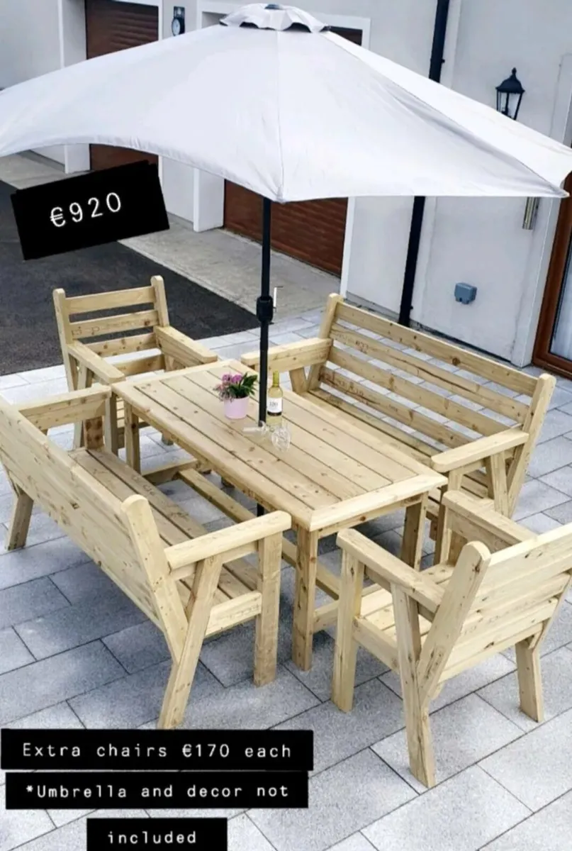 Brand New Garden Furniture Sets (2 sizes availabl) - Image 1