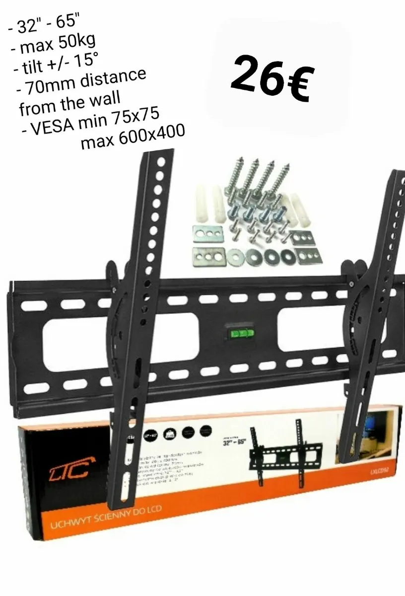 TV Wall Mount Bracket Tilt 32" - 65" TV - Image 1
