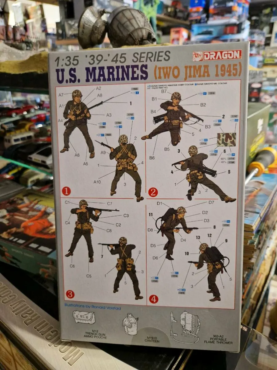 Airfix Dragon US Marines Iwo Jima - Image 2