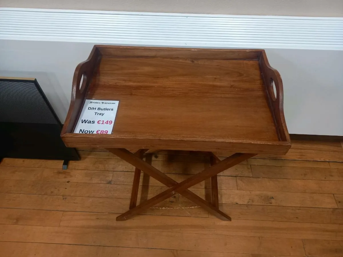 Butlers tray. Solid timber. Was €149 Now €89 - Image 2