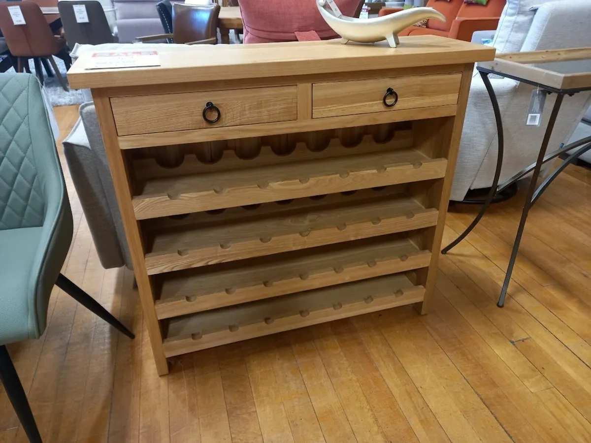 Fego solid Oak wine rack. Was €489 Now €389