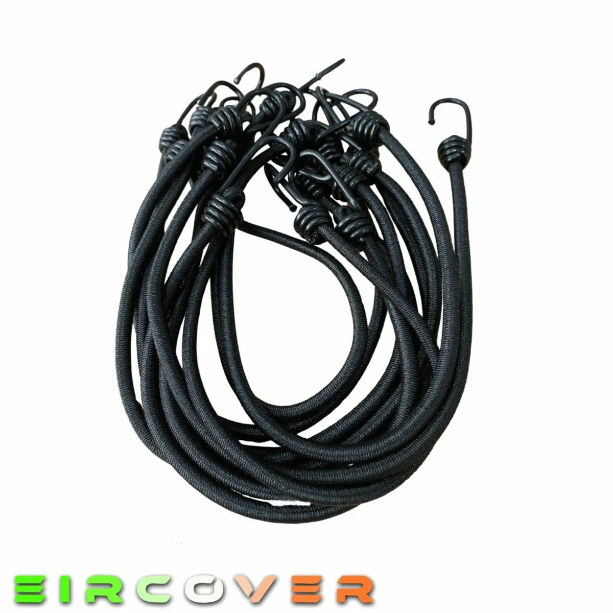 Shock Cord with 2 metal hooks 100cm- 10 Pack - Image 1