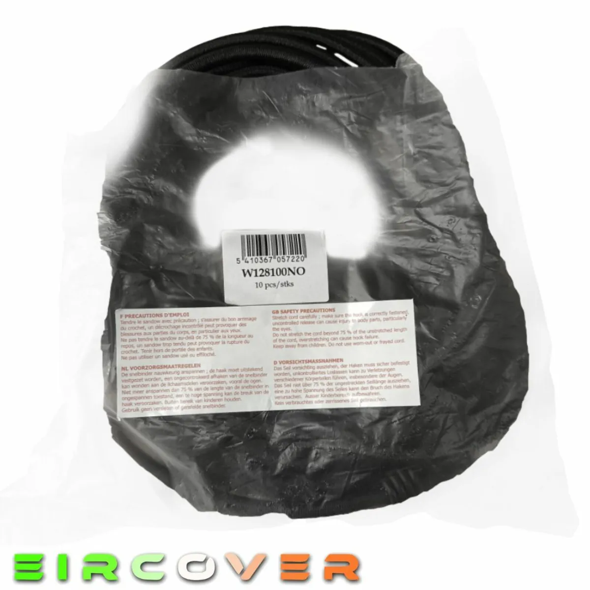 Shock Cord with 2 metal hooks 100cm- 10 Pack - Image 3
