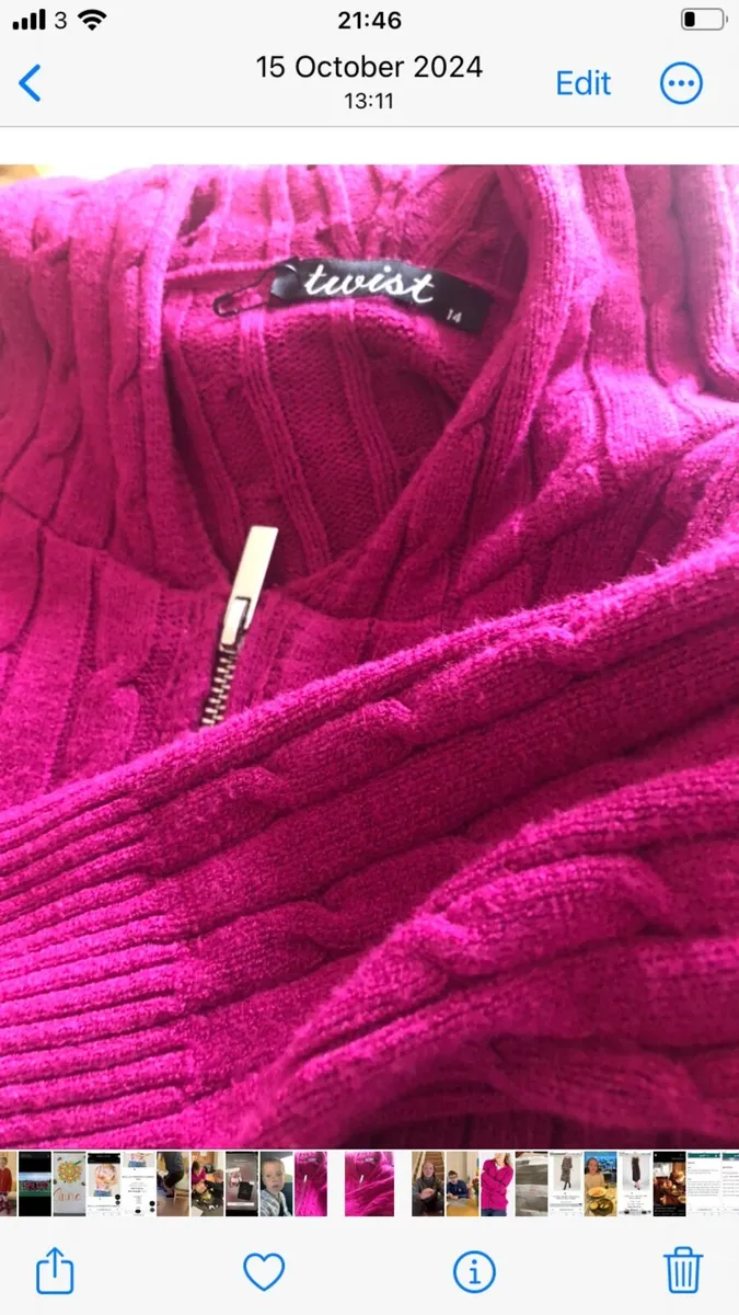 Ladies Zip up Cardigan - Image 2