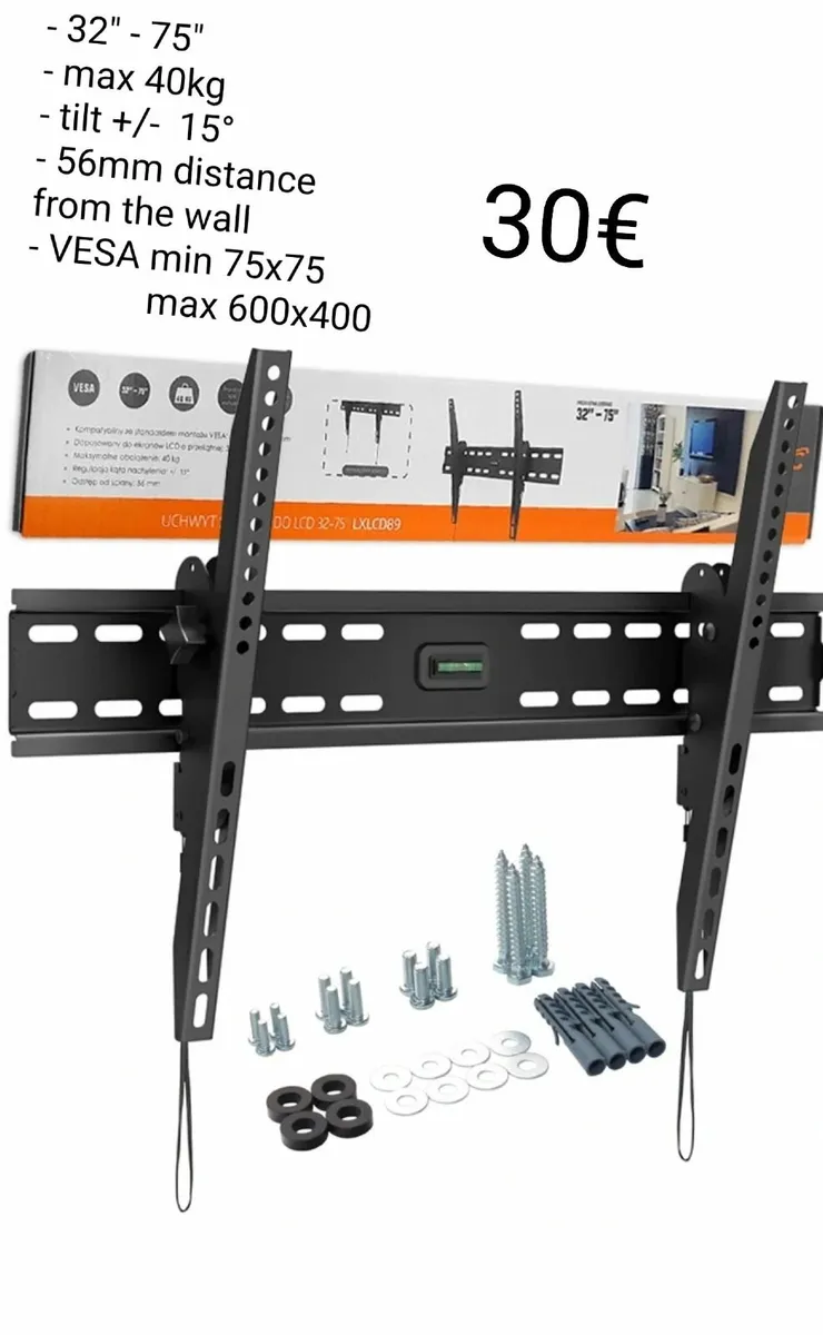 TV Wall Mount Bracket Tilt 32" - 75" TV - Image 1