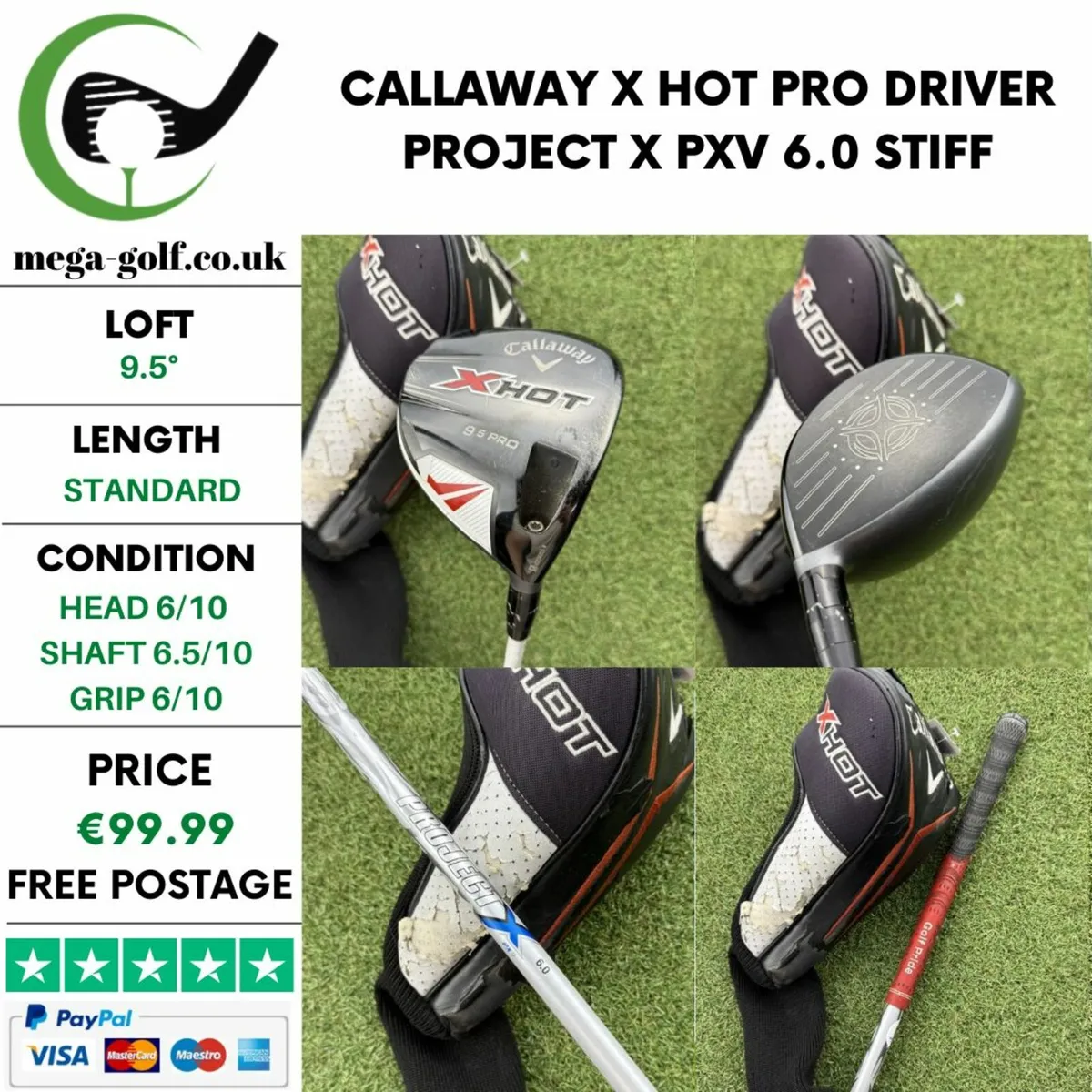 CALLAWAY X HOT PRO DRIVER / 9.5° / STIFF - Image 1