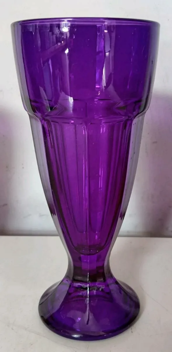 Four Purple Knickerbocker Glory Dessert Glasses - Image 2