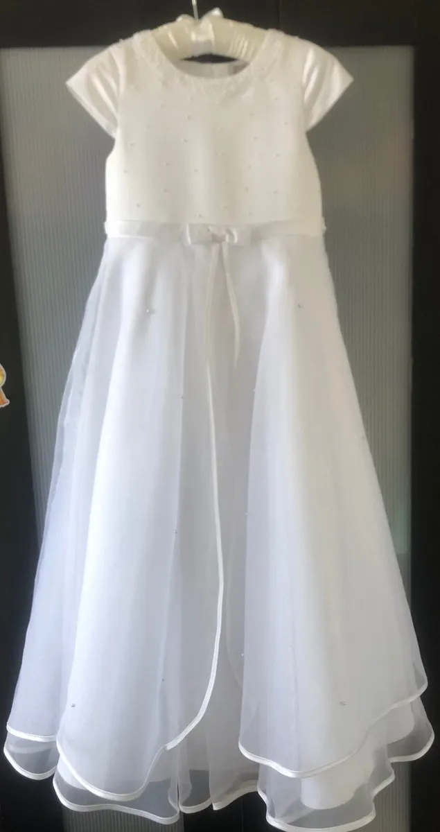Paul Costello Communion Dress, shoes, gloves & bag - Image 2