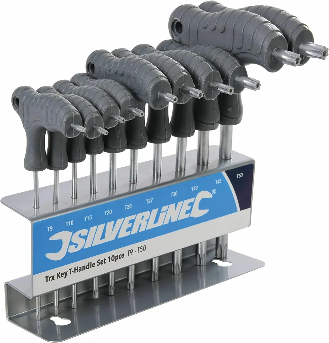 Trx Key T-Handle Set 10pce T9 - T50