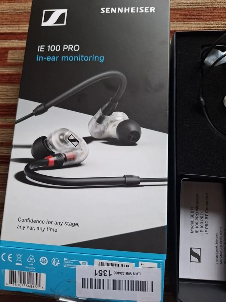 Seinnheiser. IE 100 PRO in ear monitors - Image 1