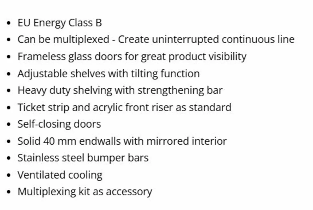 TEFCOLD GALAXY 4 DOOR GLASS Commercial Fridge - Image 2