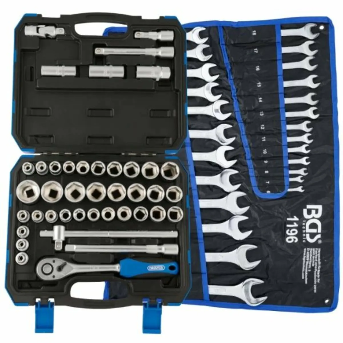 Draper 1/2" Socket Set + BGS Spanner Set Bundle - Image 1