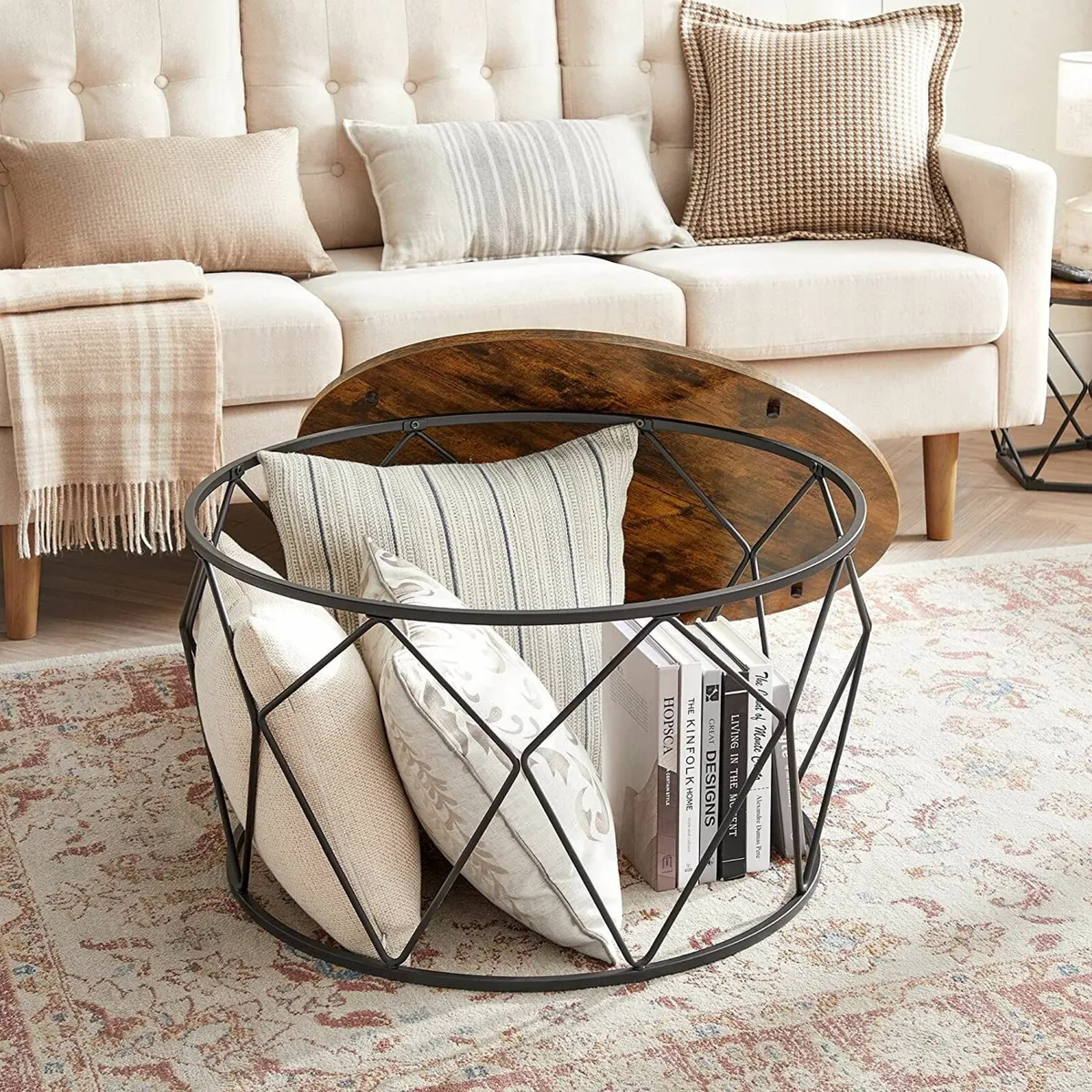 New Round Industrial Design Coffee Table. P&P - Image 3