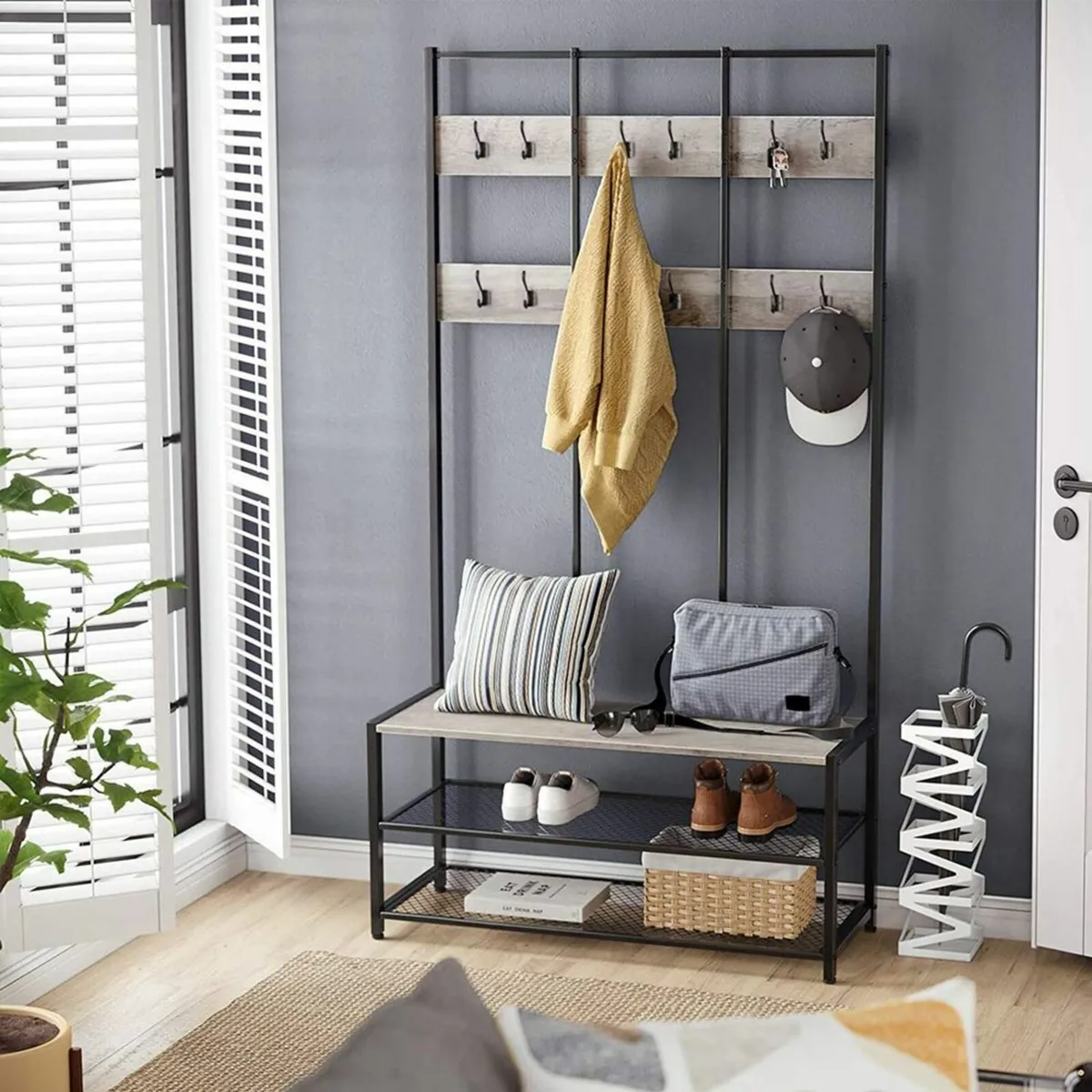 New XXL Metal Hall Tree Coat Hat Rack. FREE P&P - Image 2
