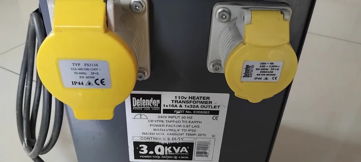Defender 5Kva Vented Transformer 240v - Image 1