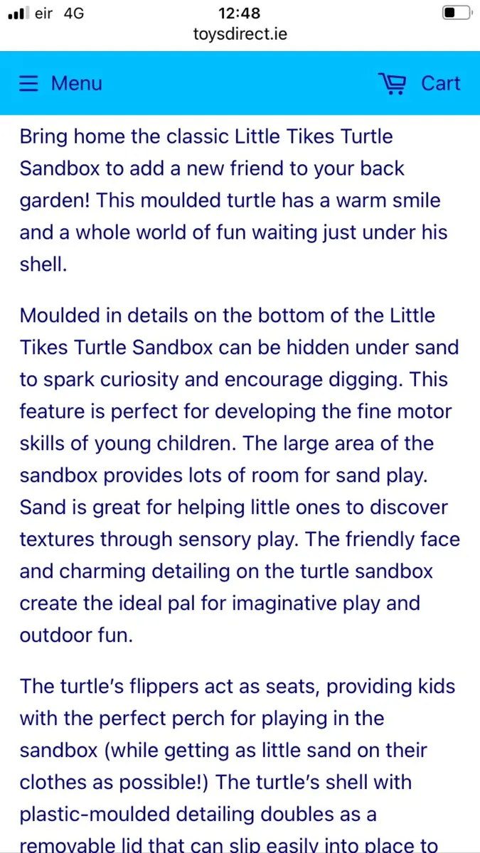 Little Tikes Turtle Sandbox with lid - Image 4