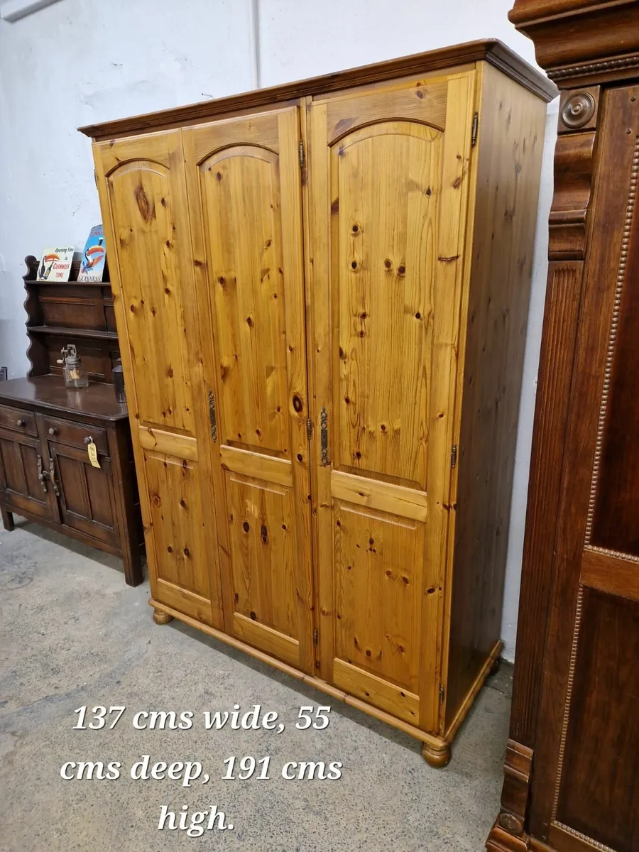 3 door light antique wardrobe
