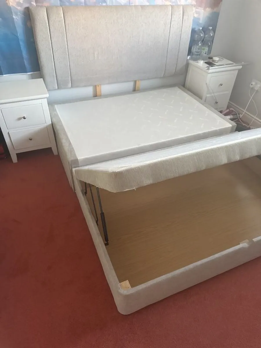 King Bed With Storage - Image 1