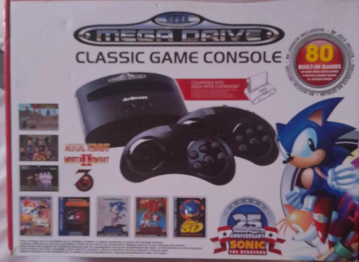 Sega Megadrive Classic Game Console 80 Built in ga - Image 4