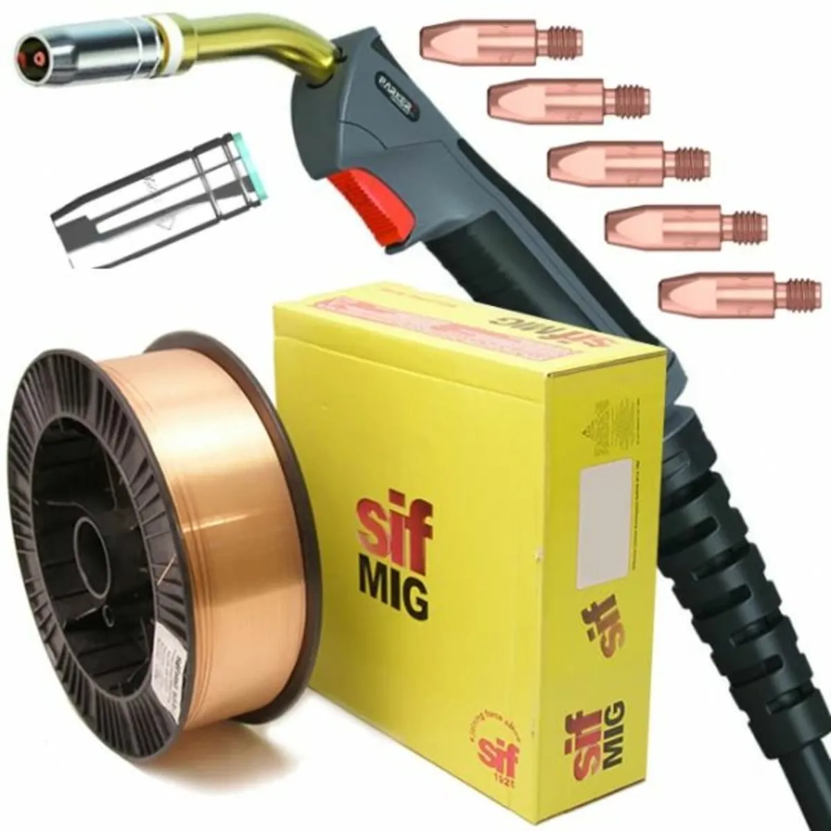 Parker MB25 Duragrip™ 250A Mig Torch with Nozzle