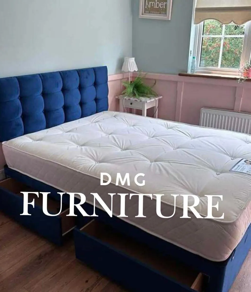 New Divan Beds With Mattresses And Headboard - Image 4