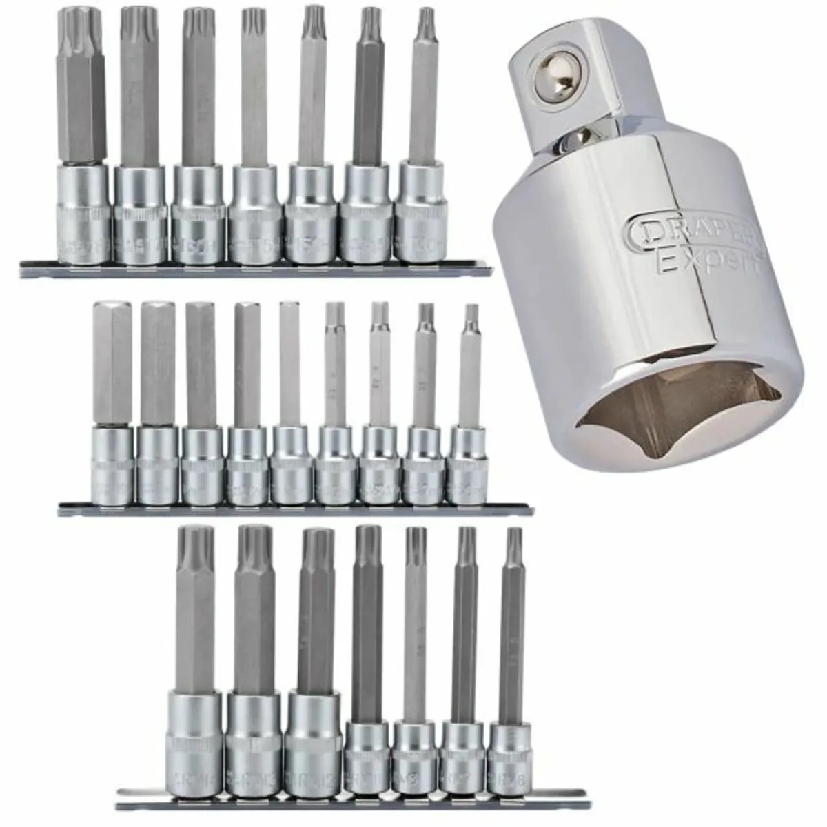 Draper EXPERT 24 Piece Socket Bit Set with Socket