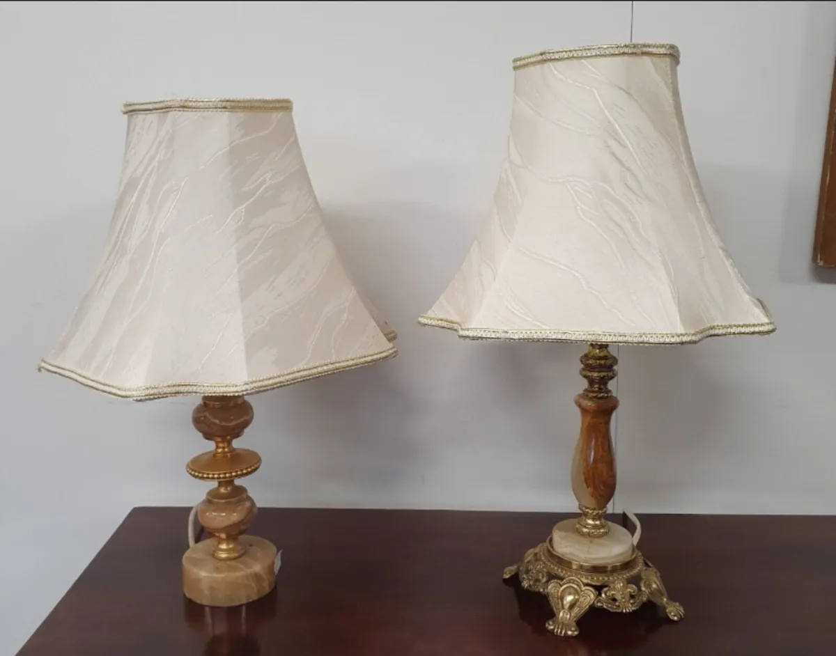 Alabaster Table Lamps - Image 1