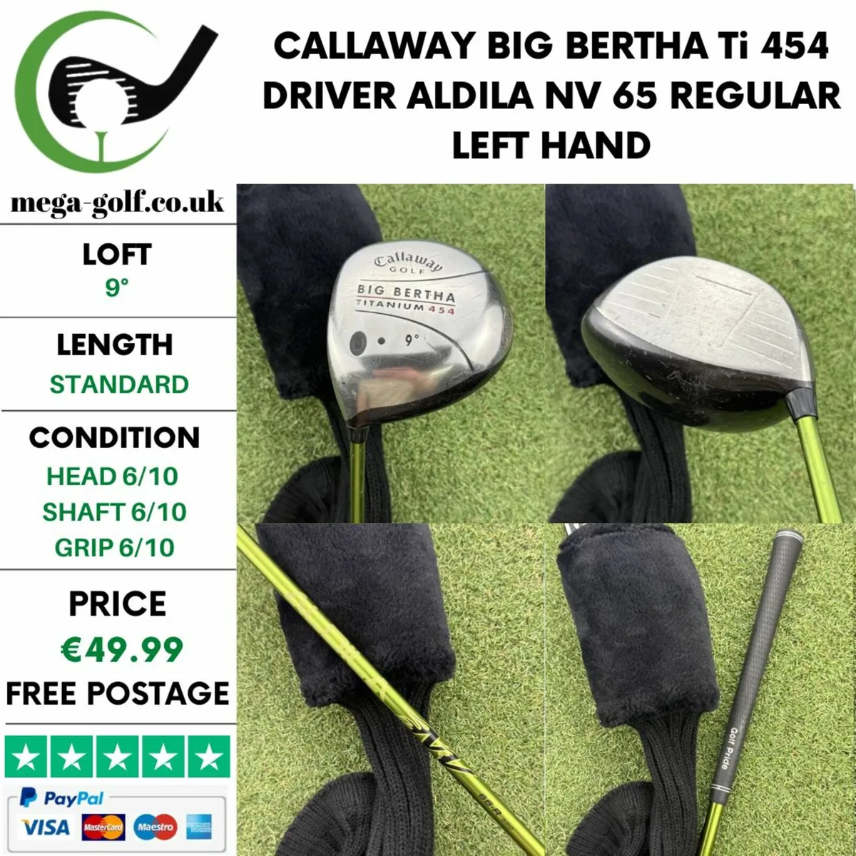 CALLAWAY BIG BERTHA Ti 454 DRIVER / 9° / REGULAR - Image 1