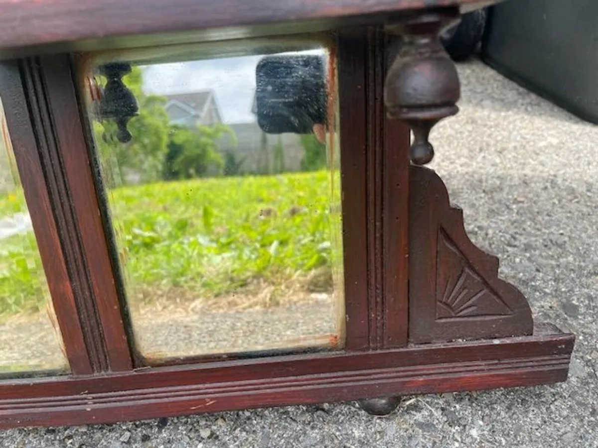 Antique overmantle - Image 4
