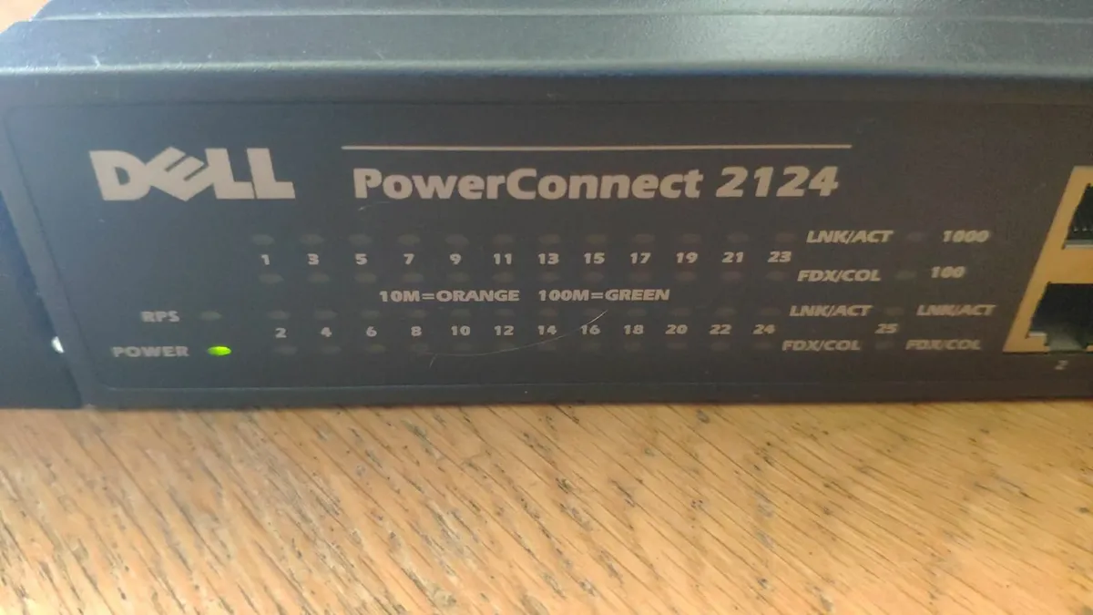 Dell PowerConnect 2124 - 24 Port Switch - Image 1
