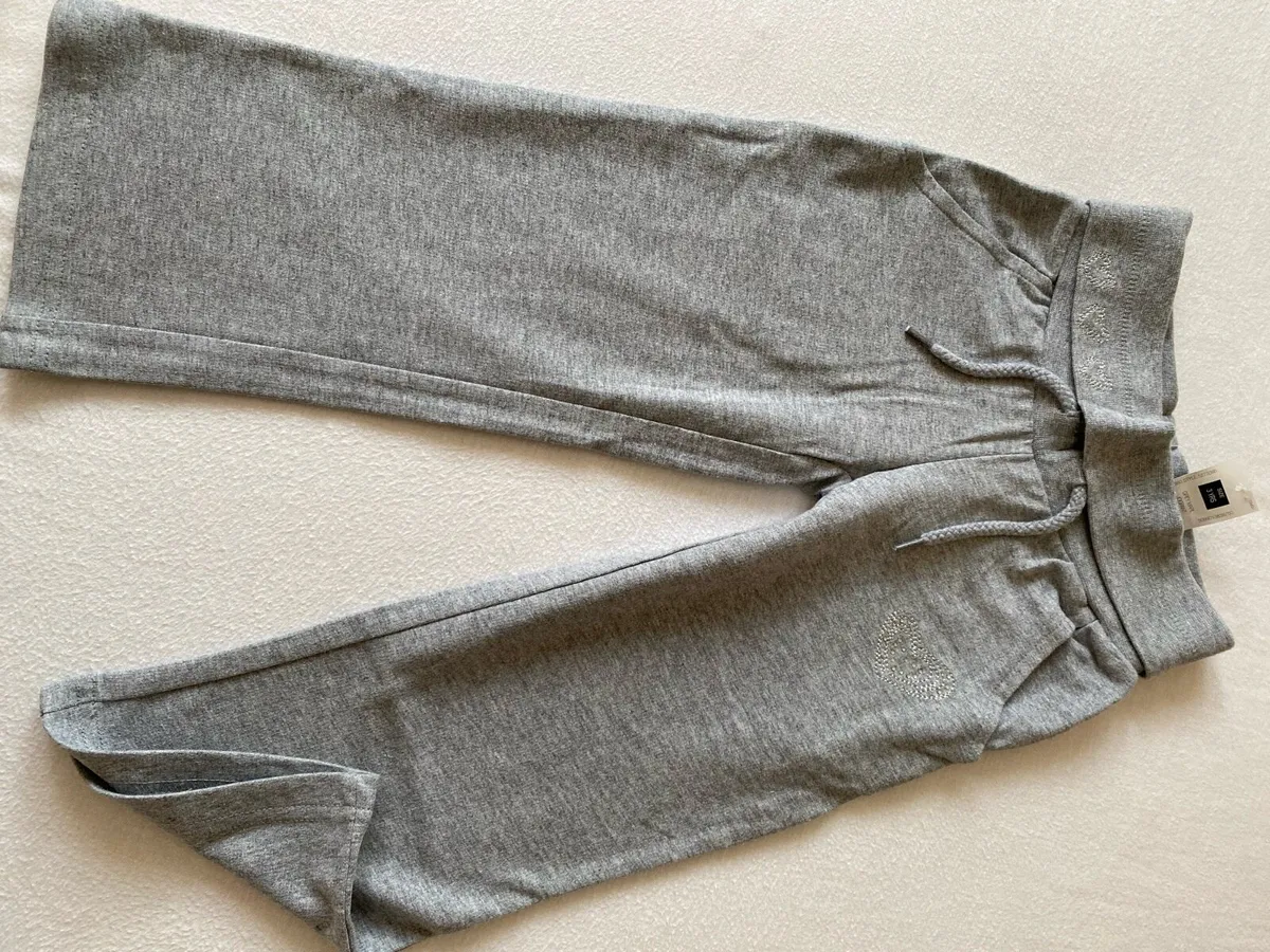 Brand new Girls Cotton Rich Grey Joggers Pants - Image 4